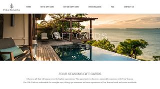 Four Seasons Hotels and Resorts - Gift Cards