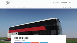 Back on the Bus! - SmartCEO