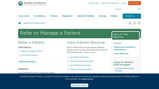 Refer or Manage a Patient - Seattle Children's