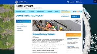 Employee Resource Webpage - Seattle.gov