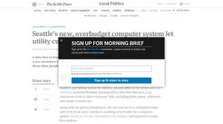 Seattle's new, overbudget computer system let utility customers see ...