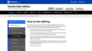 How to Use eBilling — Seattle Public Utilities - Seattle.gov
