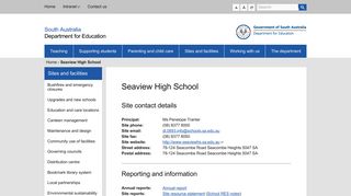 Seaview High School | Department for Education