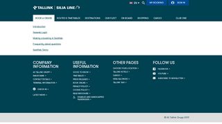 Travel Agent Seaweb manual - Tallink & Silja Line