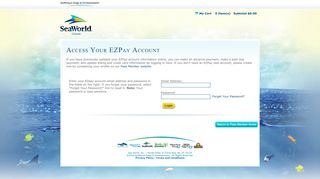 SeaWorld Orlando - EZPay SelfService Login