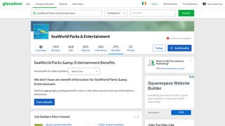 SeaWorld Parks & Entertainment Employee Benefits and Perks ...