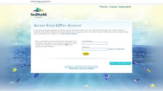 SeaWorld San Antonio - EZPay SelfService Login