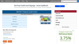 SECNY Federal Credit Union - Syracuse, NY - Credit Unions Online