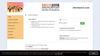 SECO 2018: Exhibitor Login - a2z, Inc.