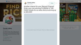 Florida Lottery on Twitter: 