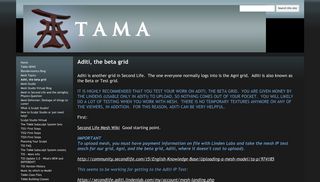 Aditi, the beta grid - TAMA Products - Google Sites