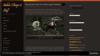 Second Life: How to Fix New Login Problems - Nalates' Things & Stuff