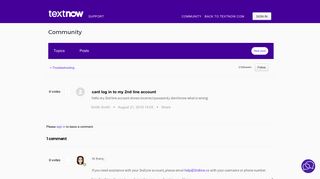 cant log in to my 2nd line account – TextNow Support