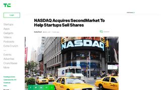 NASDAQ Acquires SecondMarket To Help Startups Sell Shares ...