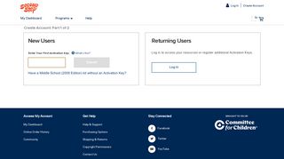 Create Account | Second Step