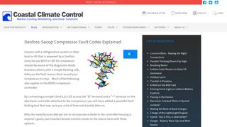 Danfoss-Secop Compressor Fault Codes Explained