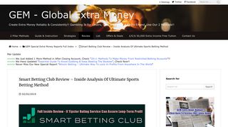 Smart Betting Club Review – Inside Analysis Of Ultimate Sports ...