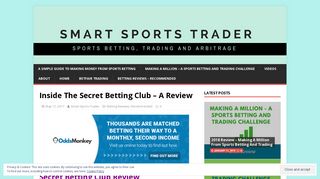 Inside The Secret Betting Club - A Review - - Smart Sports Trader