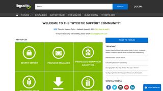 Thycotic Support