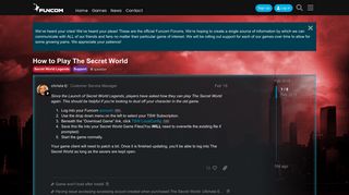 How to Play The Secret World - Support - Funcom Forums