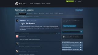 Login Problems :: Secret World Legends General Discussion