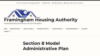 Section 8 | Framingham Housing Authority