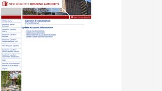 New York City Housing Authority -- Section 8 Landlord Extranet