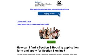 Apply for Section 8 Online