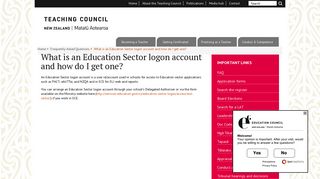 What is an Education Sector logon account and how do I get one ...