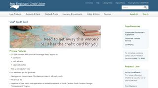 State Employees' Credit Union - Visa Credit Cards