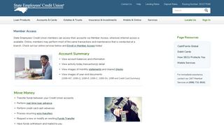 State Employees' Credit Union - SECU Online Member Access
