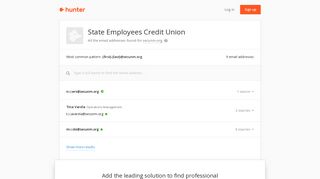 State Employees Credit Union - email addresses & email format • Hunter