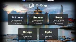 e-sim game - massive online world simulator!