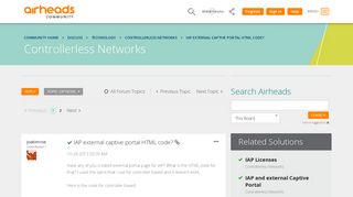 IAP external captive portal HTML code? - Airheads Community - Aruba ...
