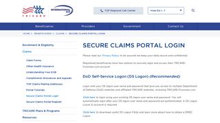 Secure Claims Portal - TriCare-OverSeas.com