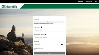 Sign in - Manulife Online Access