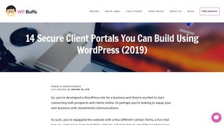 14 Secure Client Portals Your Can Build Using WordPress (2019)