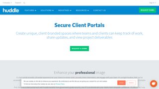 Secure Client Portal | Huddle