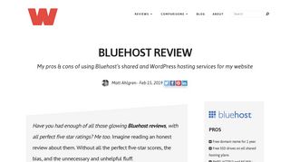 Bluehost Review (2019) - My 12 Pros And 8 Cons ...