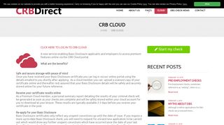 CRB Direct Cloud - Basic Disclosure Security