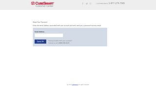 PasswordLookupStart - CubeSmart Customer Center