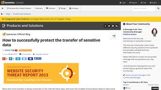 How to successfully protect the transfer of sensitive data | Symantec ...