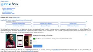 eTenet Login Guide etenet.com | Guide to Login