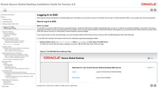 Logging In to SGD - Oracle Secure Global Desktop - Oracle Docs