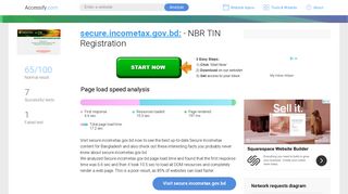 Access secure.incometax.gov.bd. - NBR TIN Registration