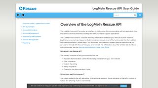 LogMeIn Rescue API