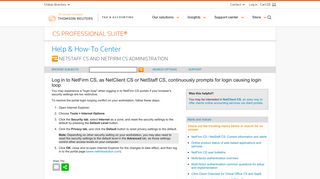 Log in to NetFirm CS, as NetClient CS or NetStaff CS, continuously ...