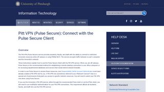 Secure Remote Access: Connect with the Pulse Secure Client ...