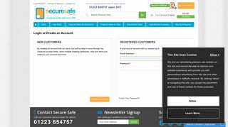 Login/Register - Secure Safe