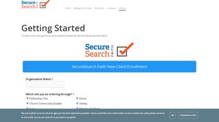 SecureSearch Faith Sign Up - SecureSearch Faith